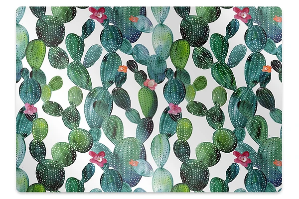 Covoras pentru protectie podea Flori de cactus