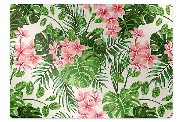 Covoras protectie pardoseala flori din Hawaii