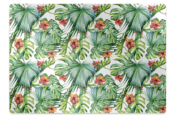 Protectie podea scaun birou frunze hawaiene