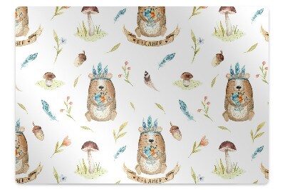 Protectie podea scaun Ursuleț de pluș pentru copii