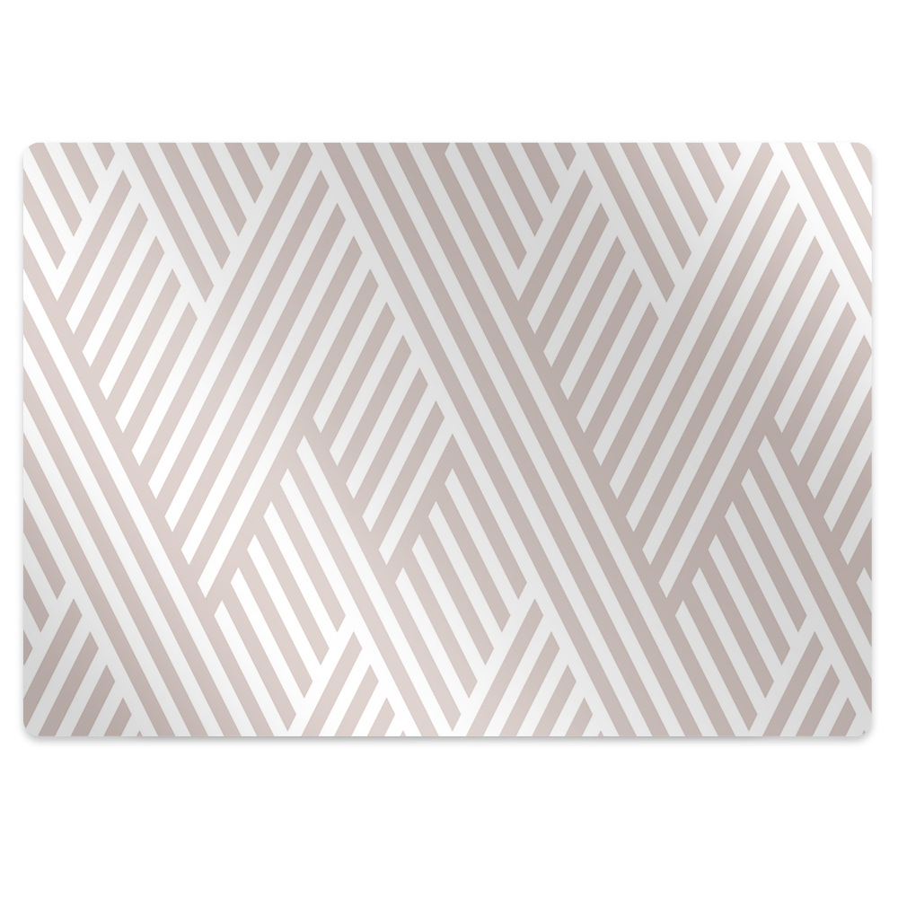 Protectie podea scaun birou Motiv cu linii întrerupte