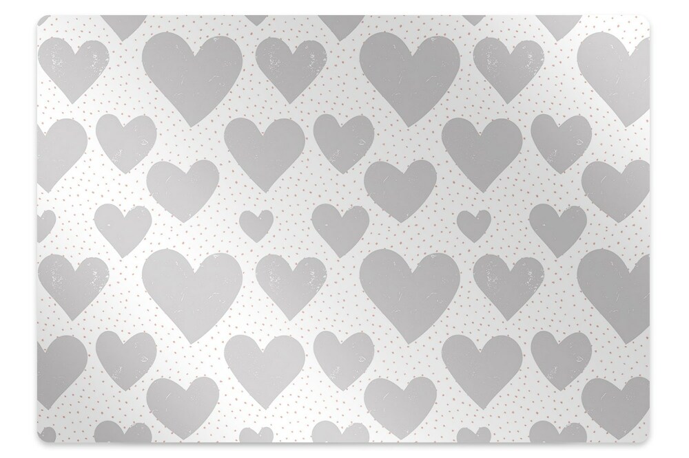 Covoras pentru protectie podea Inimi neobișnuite