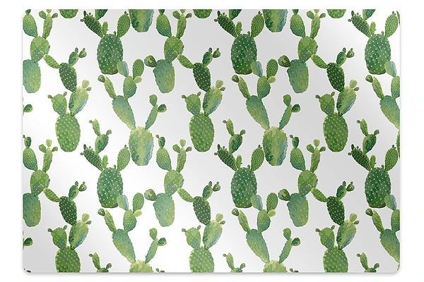 Protectie podea birou Acuarele cu cactusi