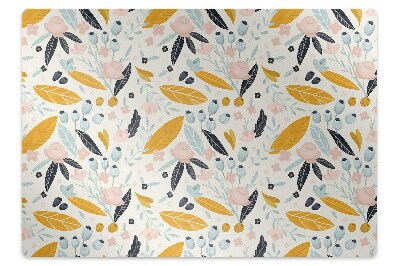 Covoras pentru protectie pardosea Frunze pastelate
