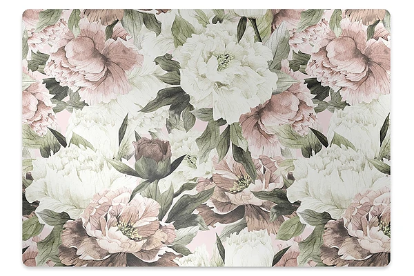 Covoras protectie pardoseala Buchet retro de trandafiri