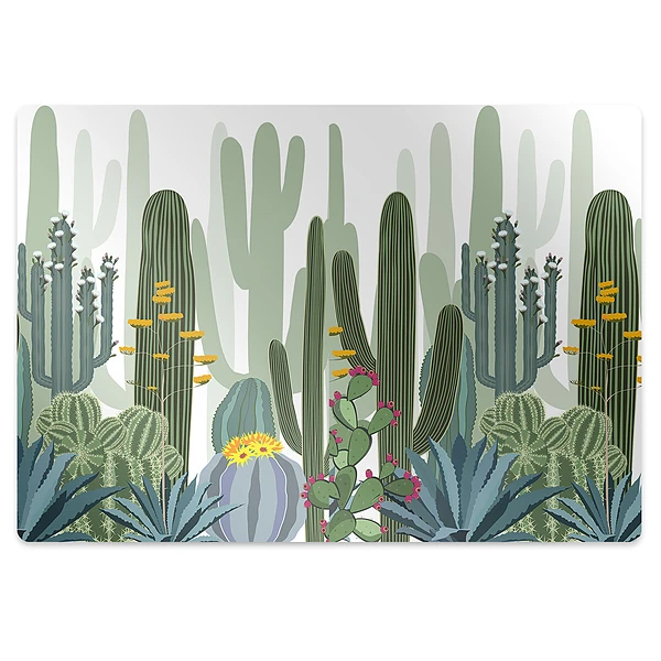 Covoras pentru protectie pardosea Cactusi colorati