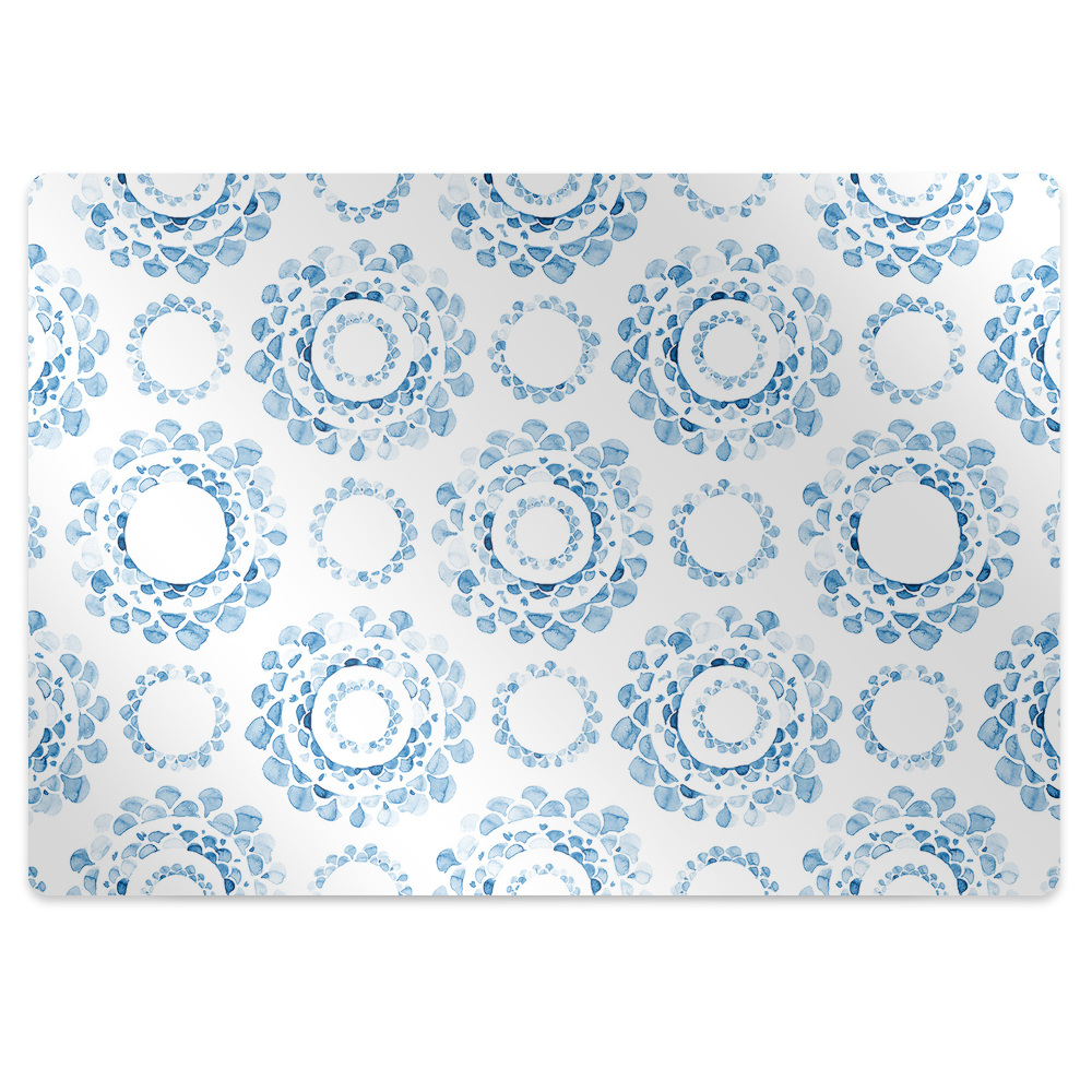 Protectie podea birou Modele de cerc albastru