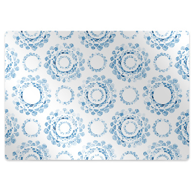 Protectie podea birou Modele de cerc albastru