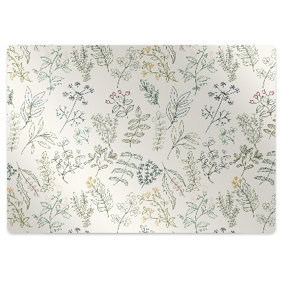 Protectie podea scaun birou Frunze verzi