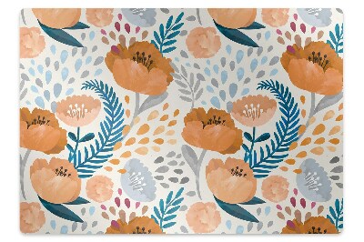 Covoras pentru protectie podea Flori violete