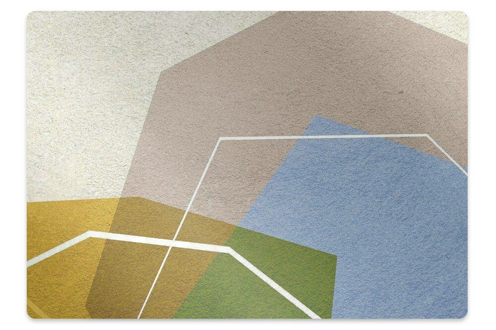 Protectie podea birou Câmpuri colorate