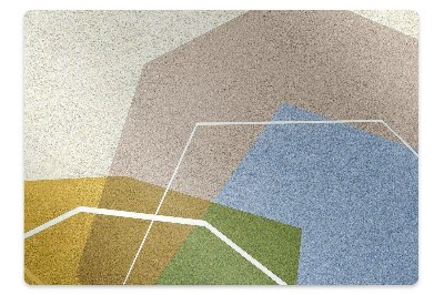 Protectie podea birou Câmpuri colorate