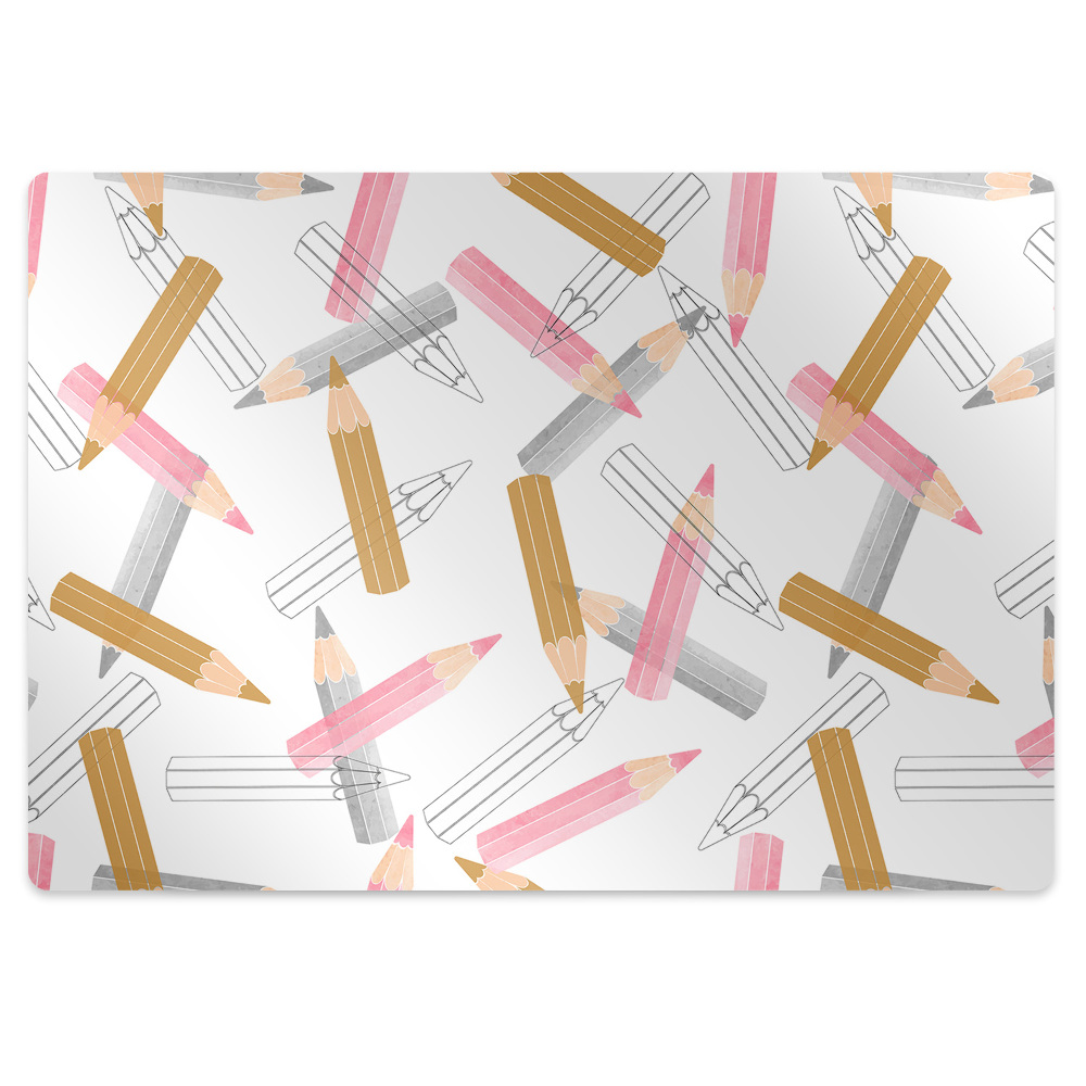 Covoras pentru protectie pardosea Motivul creioanelor