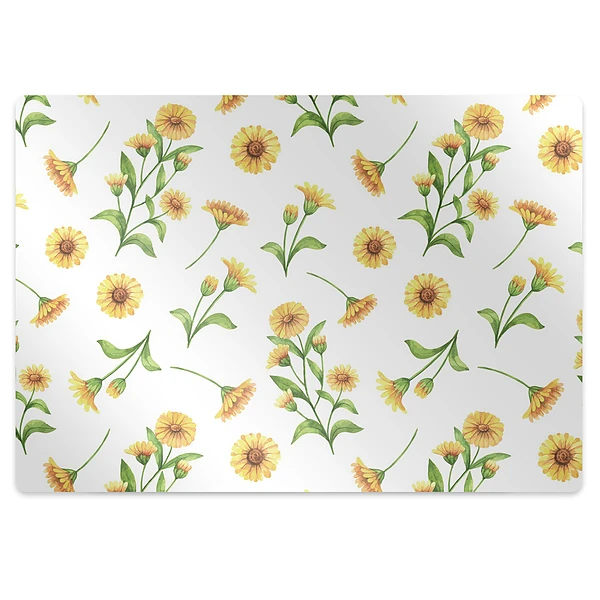 Covoras pentru protectie pardosea Flori de floarea soarelui