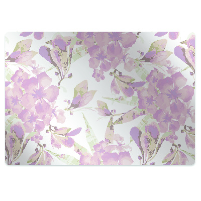 Protectie podea scaun O floare unică roz pal