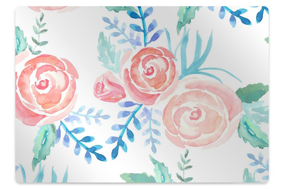 Protectie podea scaun Flori strălucitoare