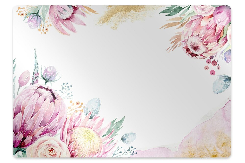 Covoras pentru protectie podea Motiv floral elegant