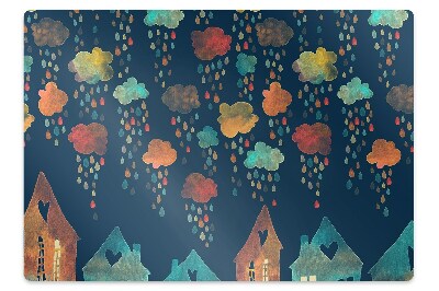 Protectie podea birou Case colorate