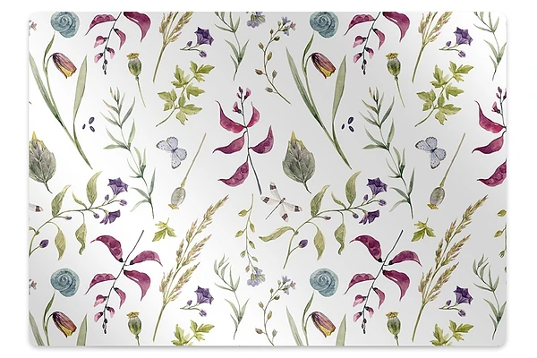 Protectie podea scaun birou Floare botanica