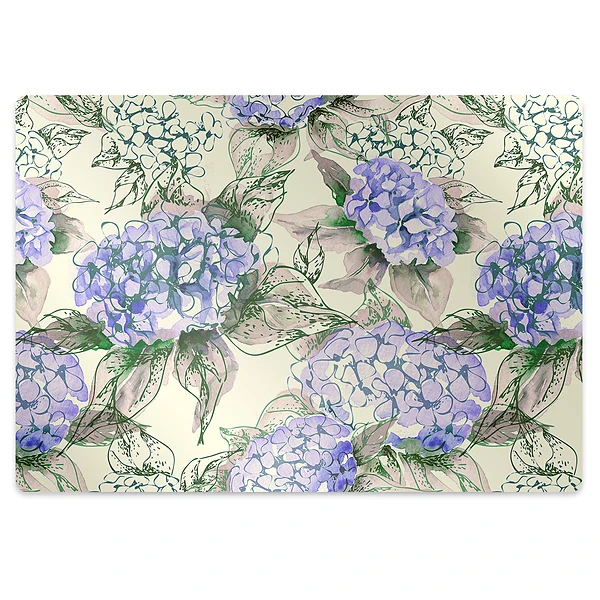 Protectie podea birou Flori de hortensie