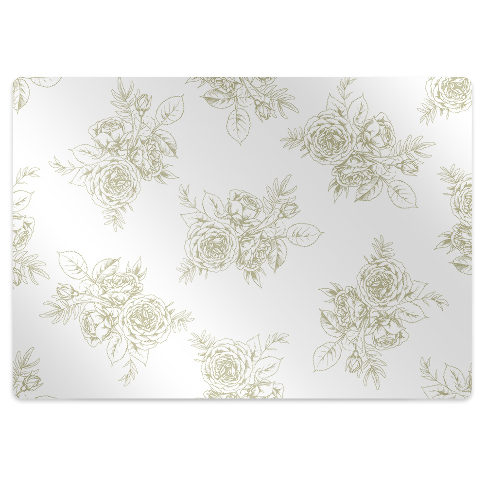 Protectie podea scaun birou Un trandafir delicat