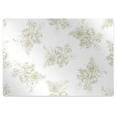 Protectie podea scaun birou Un trandafir delicat