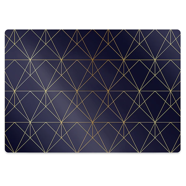 Protectie podea scaun birou Motiv figuri geometrice