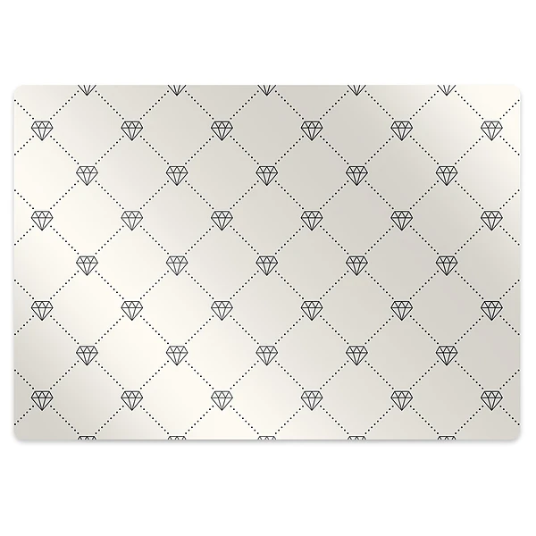 Protectie podea birou Motiv cu diamant