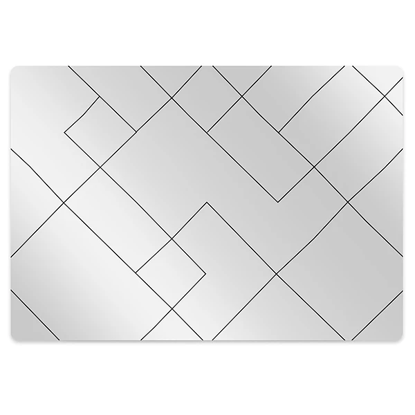 Covoras protectie pardoseala Dispunerea geometrică