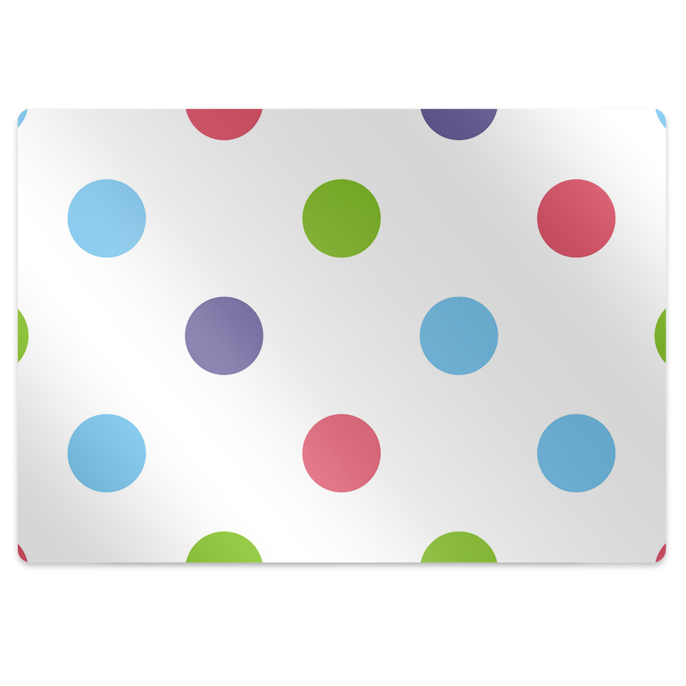 Covoras pentru protectie pardosea Puncte colorate