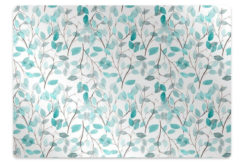 Covoras pentru protectie podea Acuarelă frunze