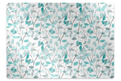 Covoras pentru protectie podea Acuarelă frunze