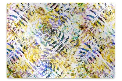 Covoras pentru protectie podea frunze aurii