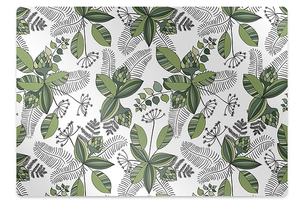 Covoras pentru protectie pardosea Motiv botanic