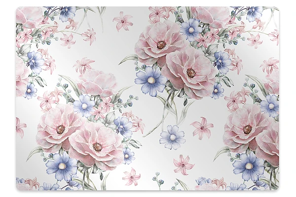 Covoras pentru protectie podea Buchet de flori