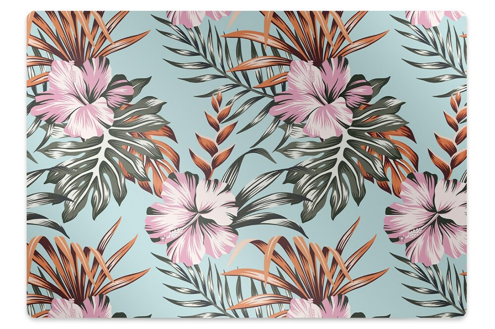 Covoras pentru protectie podea Flori unice