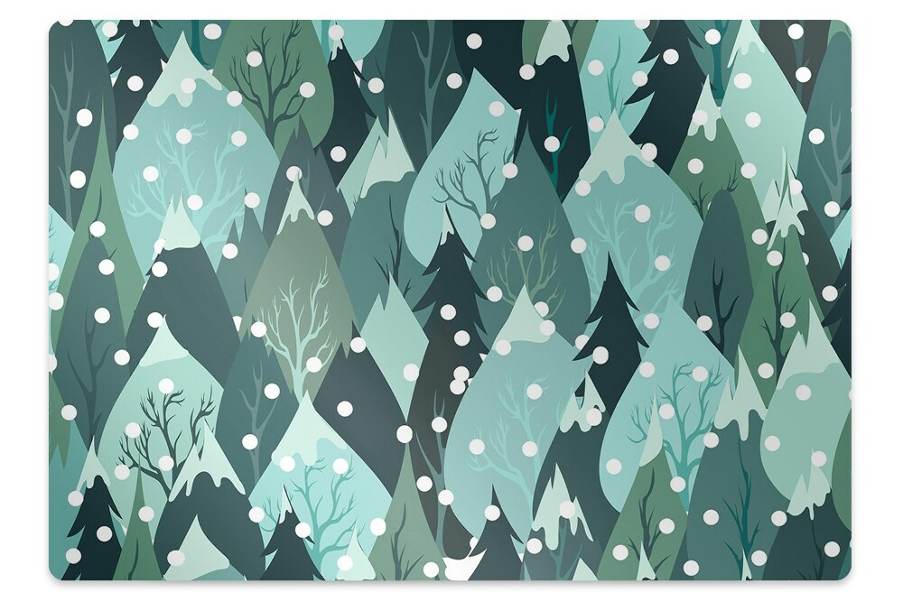 Covoras pentru protectie podea Munții iarna