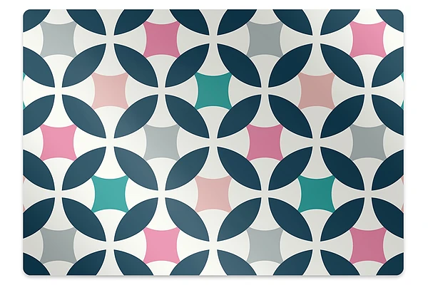 Protectie podea scaun Motiv retro pastel