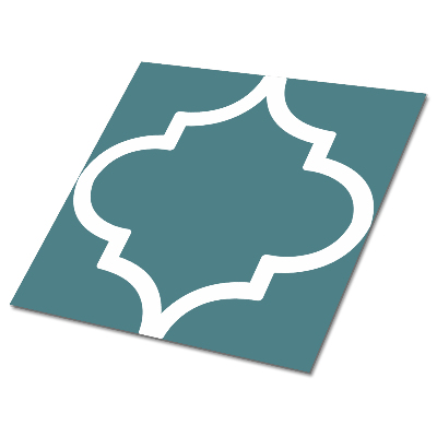 Plăci din vinil Stilul arab pe fundal albastru