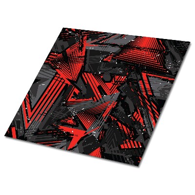 Plăcile de vinil Abstracție roșu și negru