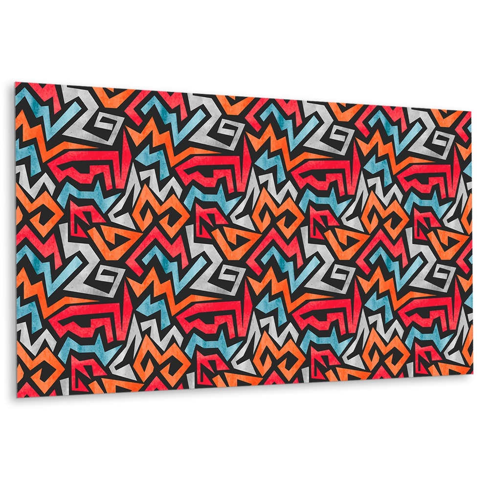 Panou de perete bucatarie cu arta graffiti