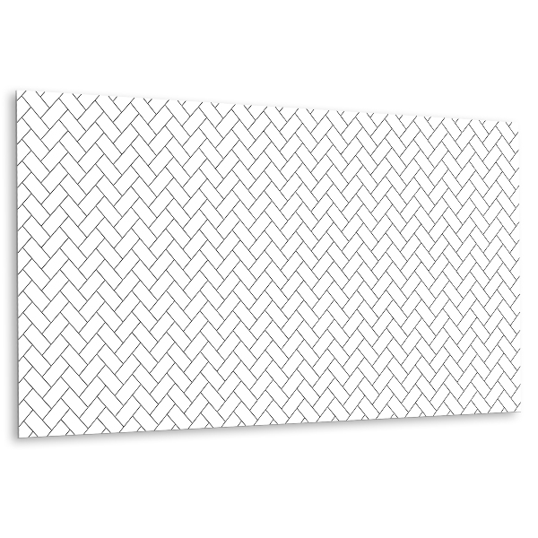 Panou decorativ pvc cu un motiv alb în oase