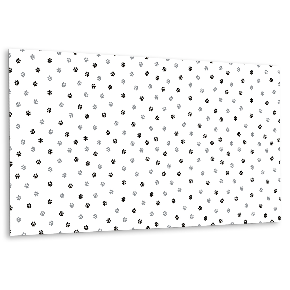 Panou perete cu un model care înfățișează labele de câine