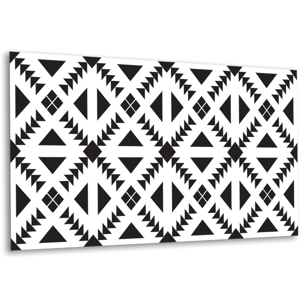 Panou de perete Motive cu triunghiuri și pătrate