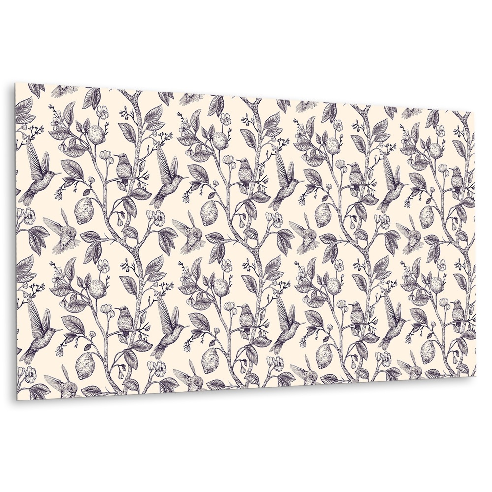 Panou decorativ perete Tema păsărilor pe copac