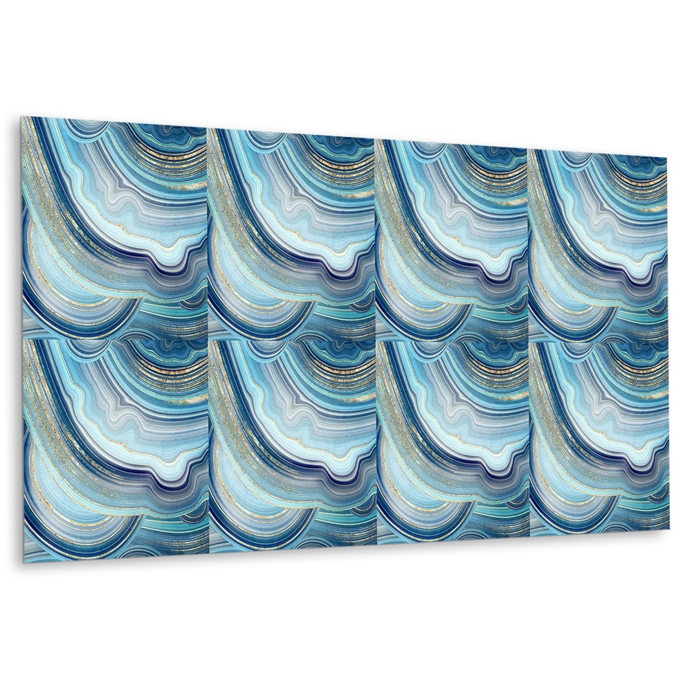 Panou decorativ bucatarie Secțiune transversală a unei pietre de agat