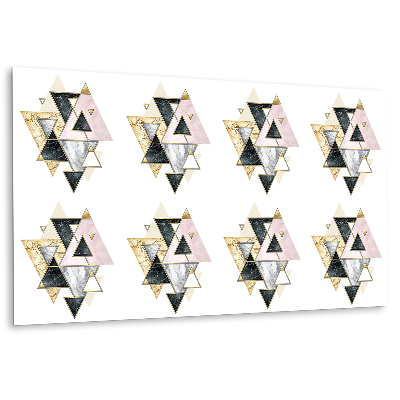 Panou decorativ perete cu triunghiuri geometrice