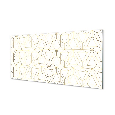 Tablou din sticlă Rozete De Aur