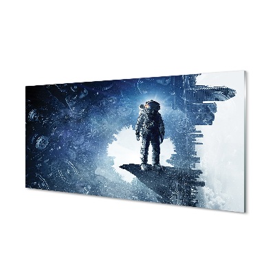 Tablou din sticlă Orașul Spațial Astronauților