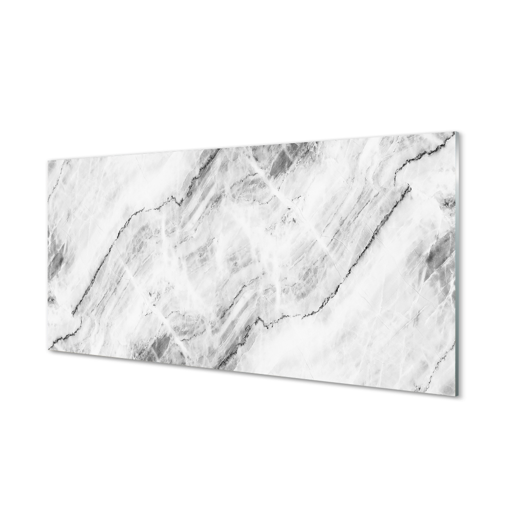 Tablou printat pe sticlă Piatra De Marmura Gri Si Alba